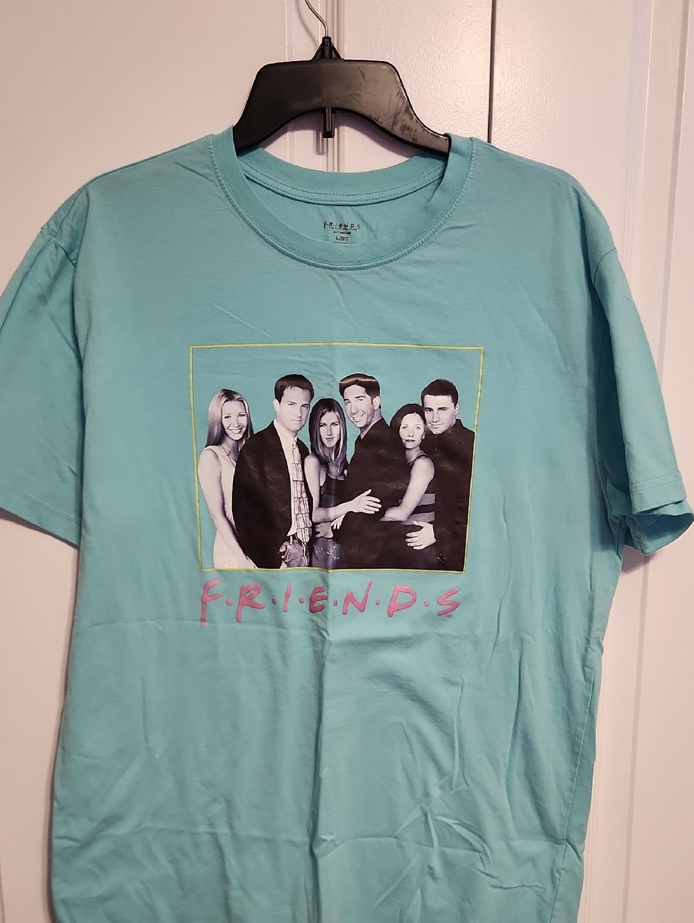 Friends Graphic Tee - Aqua Short Sleeve Top
